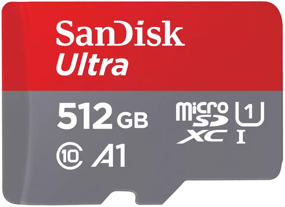 SanDisk Ultra microSDXC 512GB / A1 Class 10 UHS-I / up to 150MB/s / + SD adaptér