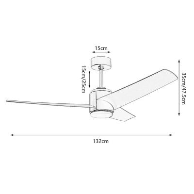 IMMAX NEO LITE BEAUTY SMART LED stropní svítidlo s ventilátorem 18W, Wi-Fi, TUYA, bílo-stříbrné