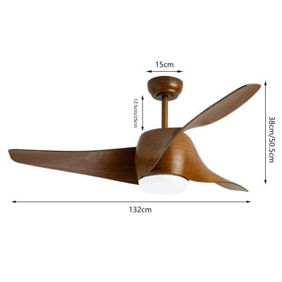 IMMAX NEO LITE WAVE SMART LED stropní svítidlo s ventilátorem 18W, Wi-Fi, TUYA, hnědé (barva dřeva)