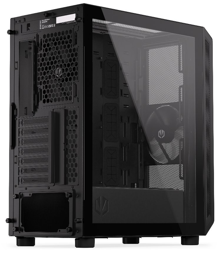 Endorfy skříň Arx 500 Core / ATX / 2 x 140mm fan (až 7 fans) / 2xUSB-A / USB-C / tvrzené sklo  / mesh panel /  černá