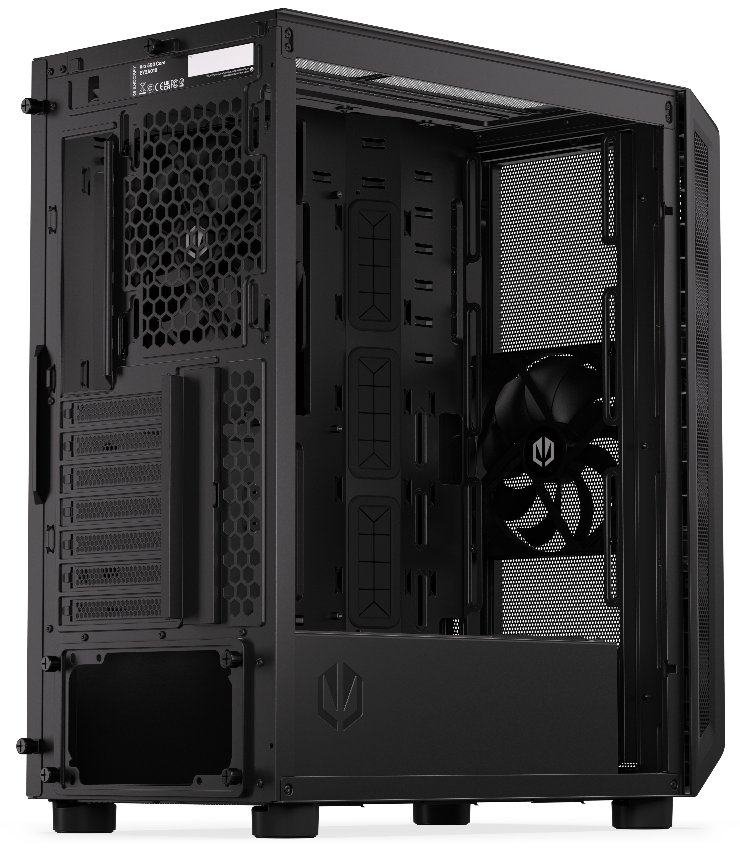 Endorfy skříň Arx 500 Core / ATX / 2 x 140mm fan (až 7 fans) / 2xUSB-A / USB-C / tvrzené sklo  / mesh panel /  černá
