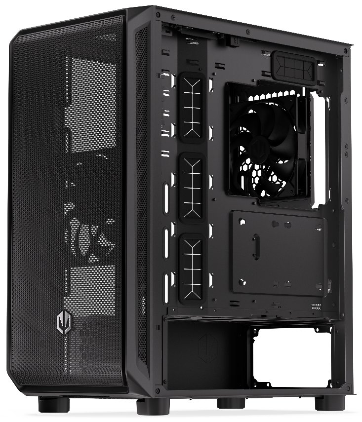 Endorfy skříň Arx 500 Core / ATX / 2 x 140mm fan (až 7 fans) / 2xUSB-A / USB-C / tvrzené sklo  / mesh panel /  černá