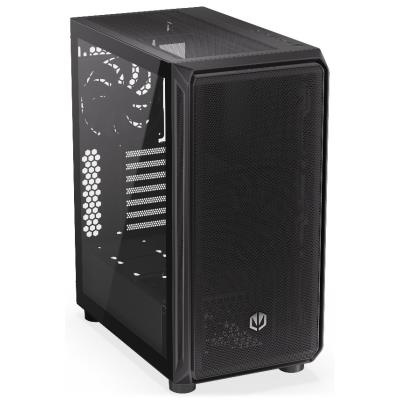 Endorfy skříň Arx 500 Core / ATX / 2 x 140mm fan (až 7 fans) / 2xUSB-A / USB-C / tvrzené sklo  / mesh panel /  černá