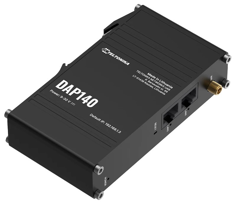 Teltonika DAP140 průmyslový bezdrátový Acces point, WiFi 4, Mesh (802.11s), 2x RJ45