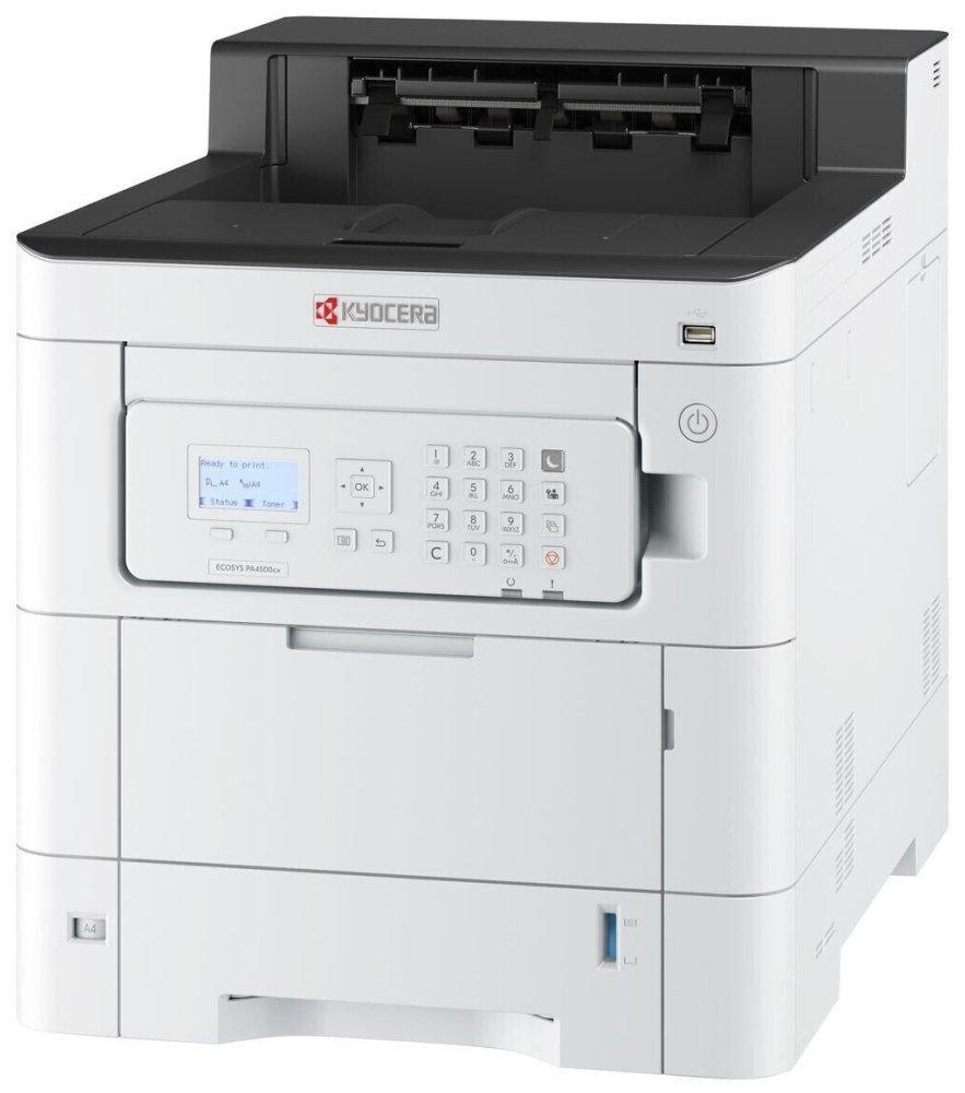 Kyocera ECOSYS PA4500cx/ barevná /A4/ 45ppm/ 1200x1200 dpi/1GB RAM/ PCL + PS3/Duplex/ USB/ LAN/Displej