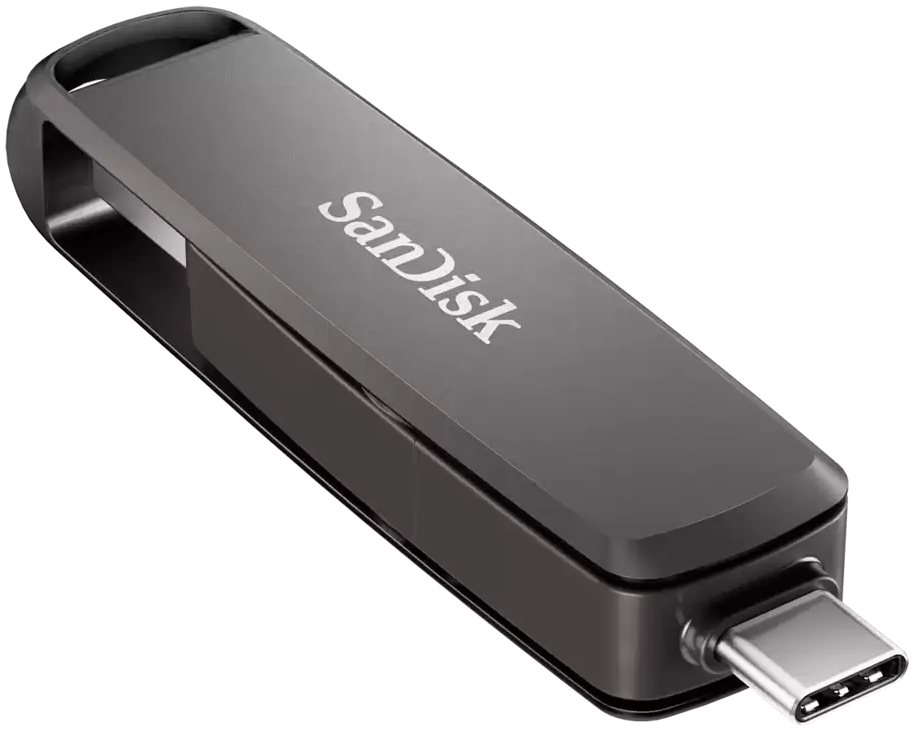 SanDisk Extreme PRO Dual Drive 256GB / USB Type-C + USB Type-A / USB 3.2 Gen 1 / kov / černá