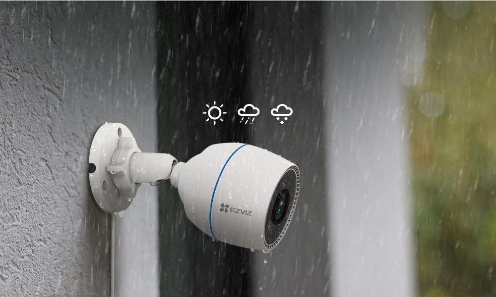 EZVIZ IP kamera H3C 2MP/ bullet/ Wi-Fi/ 2Mpix/ krytí IP67/ objektiv 4mm/ H.265/ IR přísvit až 30m/ bílá