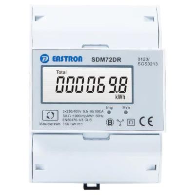 Eastron SDM72DR-MID, Multifunkční elektroměr, aktuální výkon, celková spotřeba, pulsní výstup, třífázový, 100A