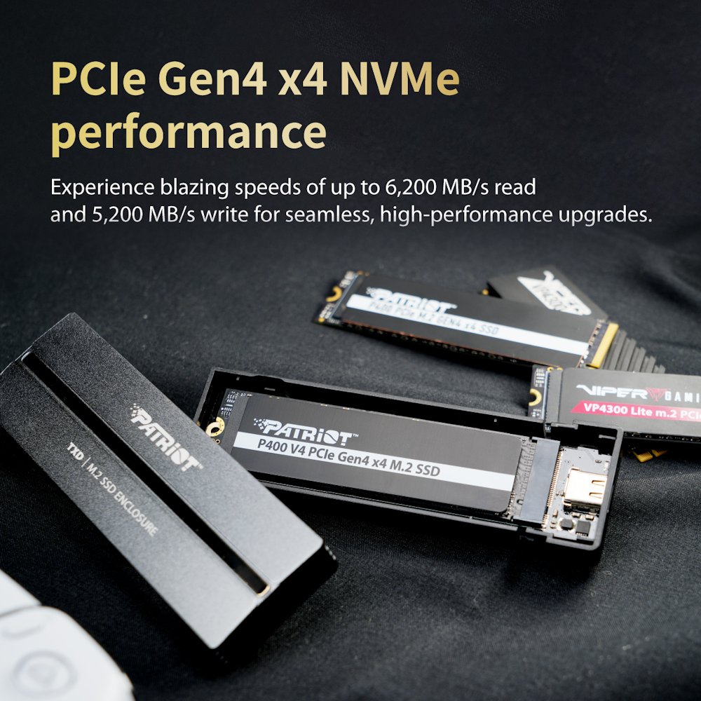 PATRIOT P400 V4 500GB SSD / Interní / M.2 PCIe Gen4 x4 NVMe  / 2280