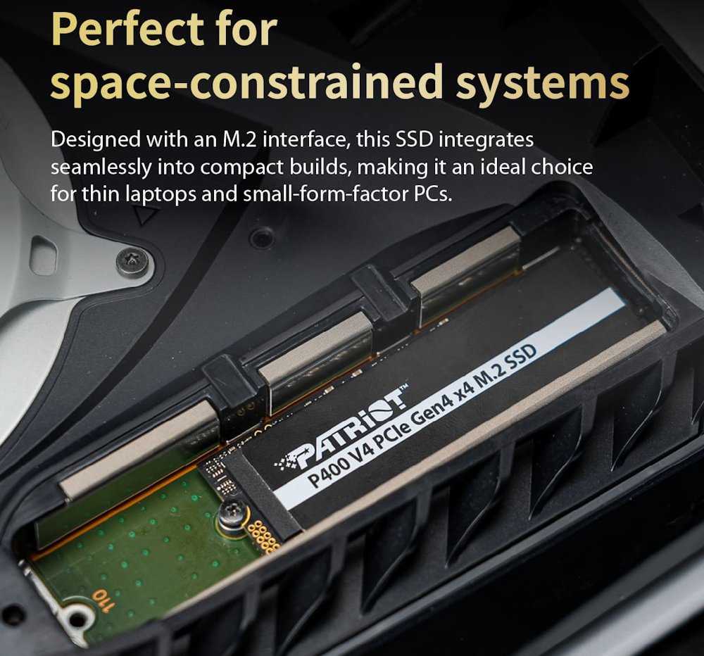 PATRIOT P400 V4 500GB SSD / Interní / M.2 PCIe Gen4 x4 NVMe  / 2280