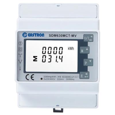 Eastron SDM630MCT-MV (NON-MID), 0,333mV vstup Modbus, RS485, třífázový, pulsní výstupy