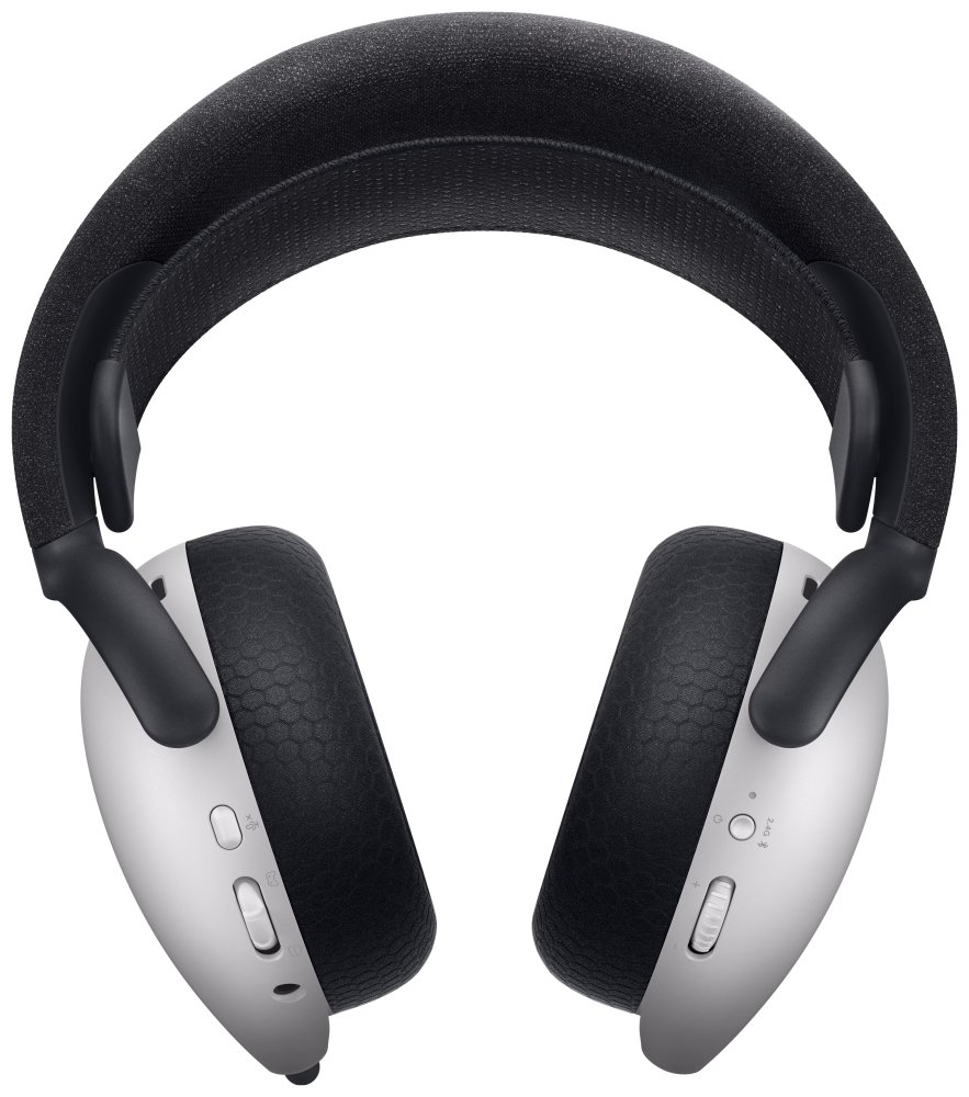 DELL bezdrátová náhlavní souprava  AW725H/ Wireless gaming Tri - mode Headset/ sluchátka + mikrofon/ bílá