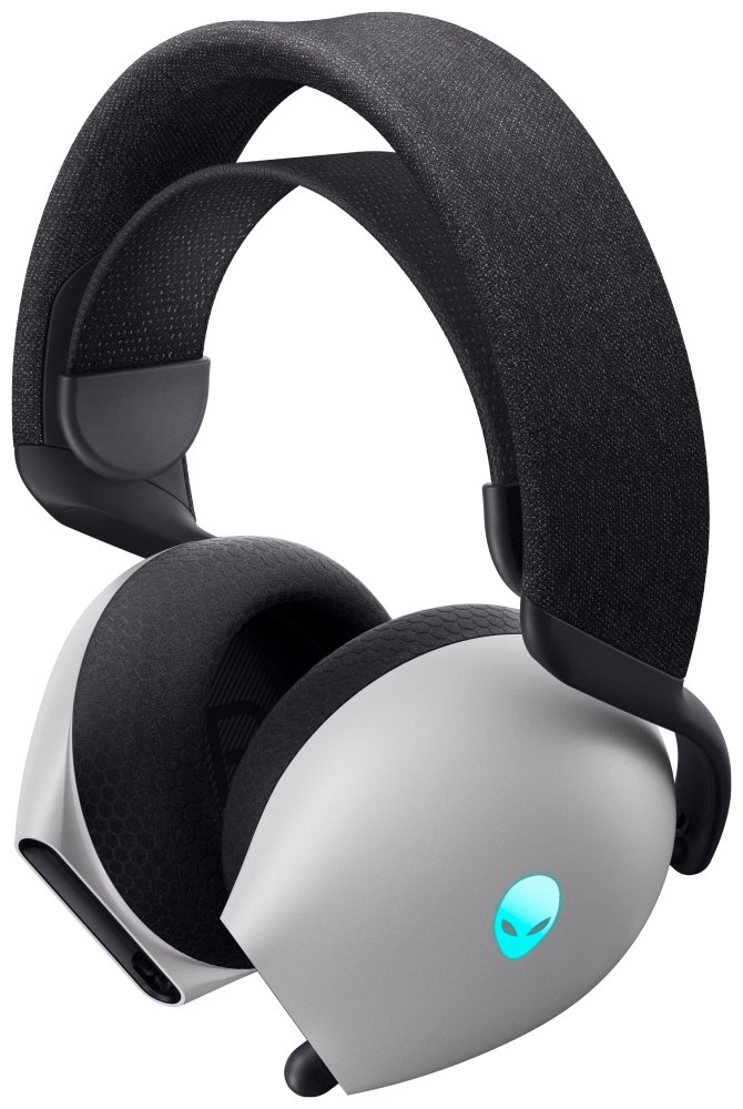 DELL bezdrátová náhlavní souprava  AW725H/ Wireless gaming Tri - mode Headset/ sluchátka + mikrofon/ bílá