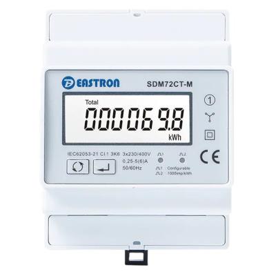 Eastron SDM72CT-M, RS485 Modbus, třífázový, pulsní výstupy, obousměrné měření
