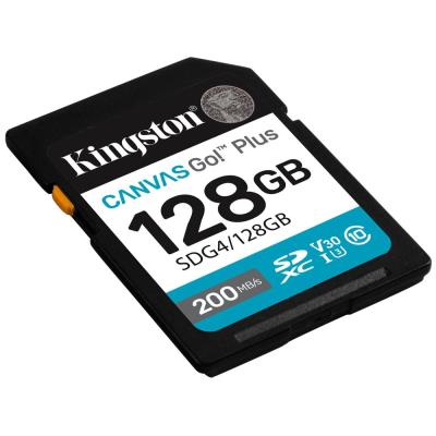 KINGSTON Canvas Go Plus Gen4 128GB SDXC / C10 / UHS-I U3 V30 / up to  200MB/s