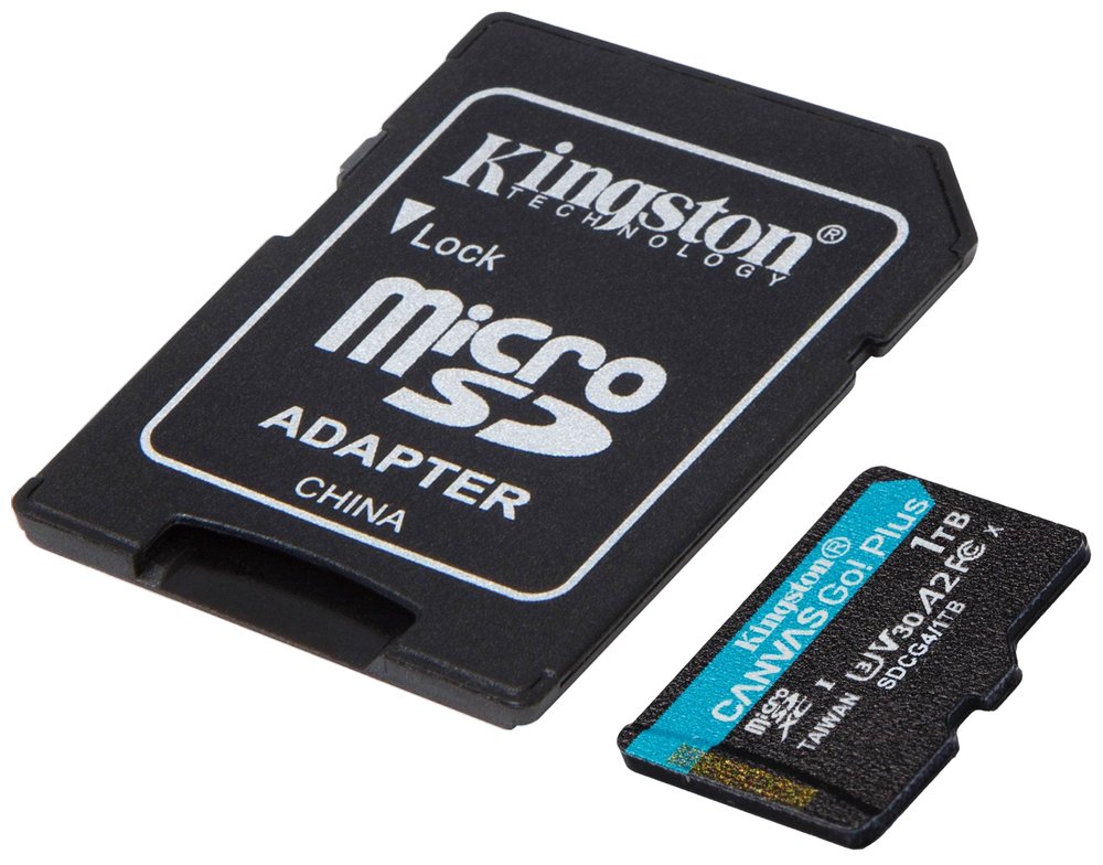 KINGSTON Canvas Go Plus Gen4 1TB microSDXC / C10 / UHS-I U3 V30 / up to  200MB/s / vč. adaptéru