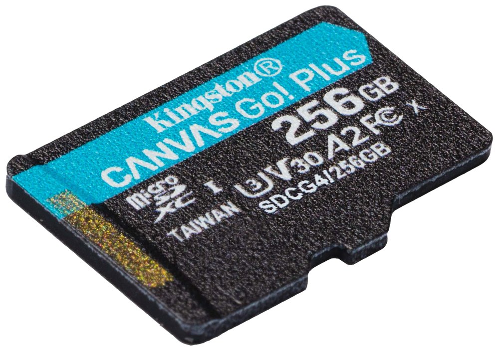KINGSTON Canvas Go Plus Gen4 256GB microSDXC / C10 / UHS-I U3 V30 / up to  200MB/s / bez adaptéru