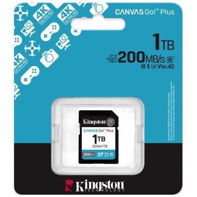 KINGSTON Canvas Go Plus Gen4 1TB SDXC / C10 / UHS-I U3 V30 / up to  200MB/s