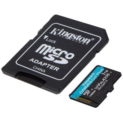 KINGSTON Canvas Go Plus Gen4 1TB microSDXC / C10 / UHS-I U3 V30 / up to  200MB/s / vč. adaptéru