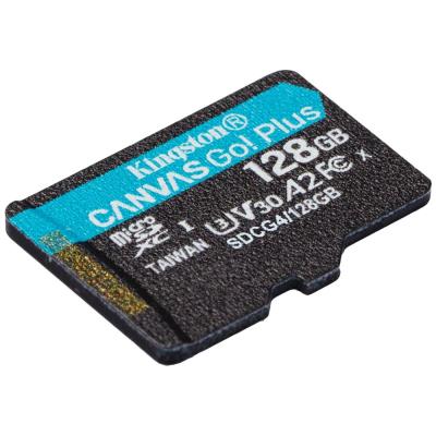 KINGSTON Canvas Go Plus Gen4 128GB microSDXC / C10 / UHS-I U3 V30 / up to  200MB/s / bez adaptéru