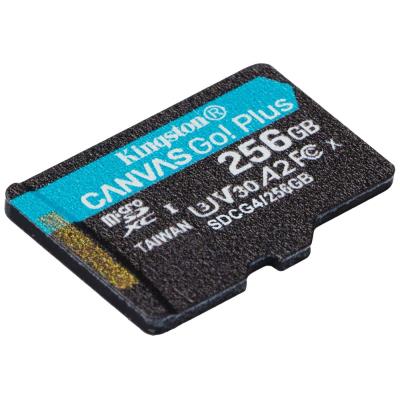 KINGSTON Canvas Go Plus Gen4 256GB microSDXC / C10 / UHS-I U3 V30 / up to  200MB/s / bez adaptéru