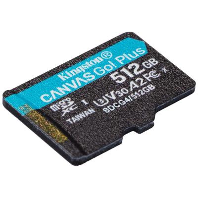KINGSTON Canvas Go Plus Gen4 512GB microSDXC / C10 / UHS-I U3 V30 / up to  200MB/s / bez adaptéru