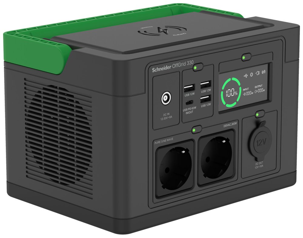 APC Schneider OffGrid Portable Power Station 330 - 300W (332 Wh)