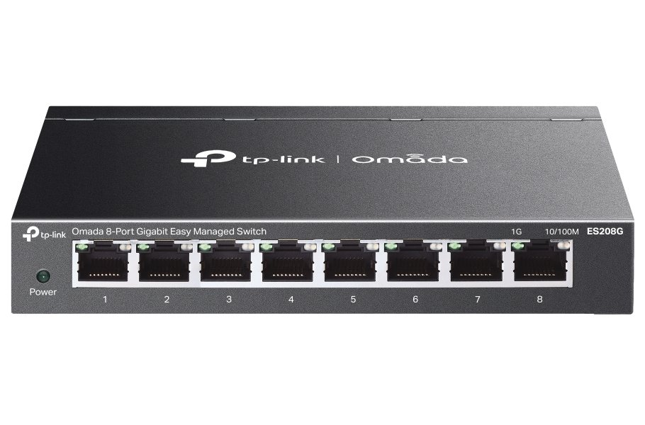 TP-Link ES208G, Omada 8-Port Gigabit Easy Managed Switch, 8x GLAN