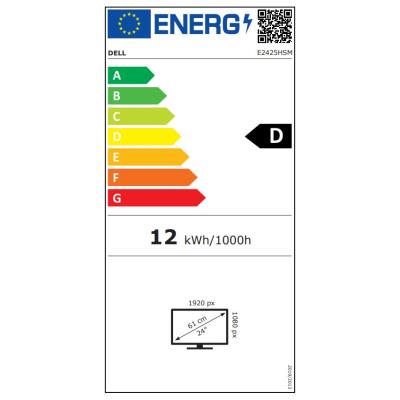 DELL Pro E2425HSM / 24" LED/ 16:9/ 1920x1080/ FHD/ 1000:1/ 5ms/ IPS/ 1 x HDMI/ 1x DP/ 1x VGA/ repro/ 3Y Basic on-site