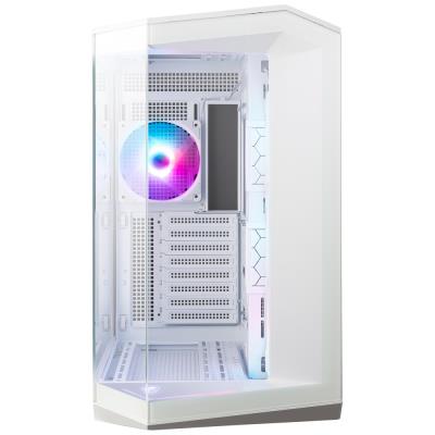 POŠKOZENÝ OBAL - MSI skříň MAG PANO 100R PZ White/ bez zdroje/ levé a přední sklo/ 4x 120 mm A-RGB fan/ 1x USB-C/ 1x USB3.2/ b...