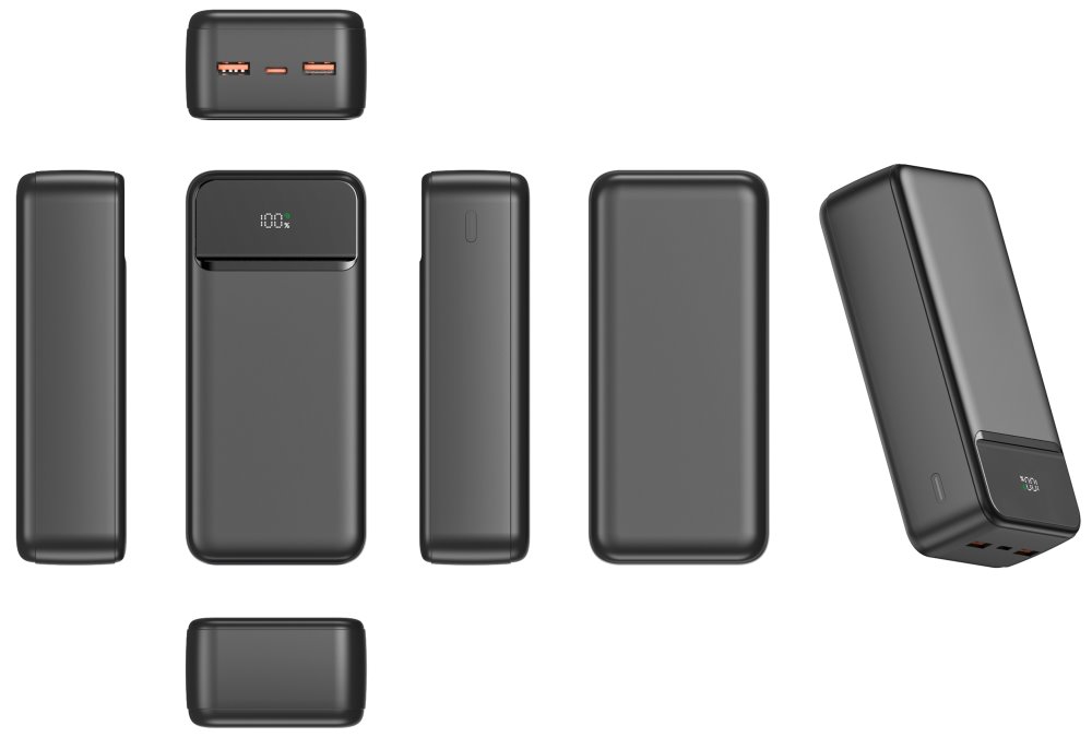 Swissten Power bank 30000 mAh POWER LINE II - černá