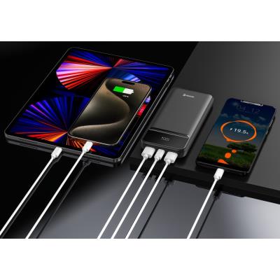 Swissten Power bank 10000 mAh POWER LINE II - černá