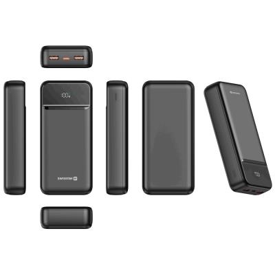Swissten Power bank 20000 mAh POWER LINE II - černá