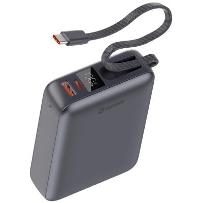 Swissten Power bank 20000 mAh 45W s integrovaným kabelem USB-C / šedá