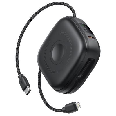 Swissten Power bank VOLTBOX MagGO 10000 mAh s integrovanými kabely + MAGSAFE + Apple WATCH