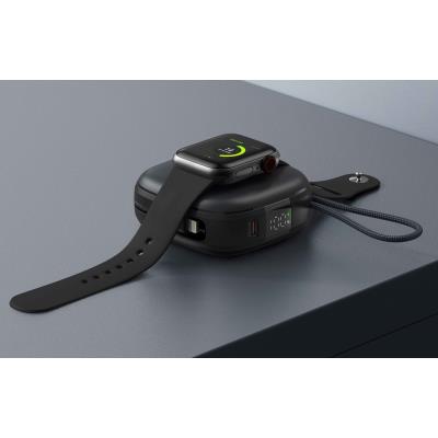 Swissten Power bank VOLTBOX MagGO 10000 mAh s integrovanými kabely + MAGSAFE + Apple WATCH