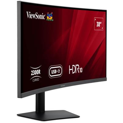 ViewSonic VA3820C '38" 21:9 3840 x 1600, SuperClear® IPS zakřivený monitor, 2 HDMI,DP,USB,USB-C 96W, speakers,výš. nast.