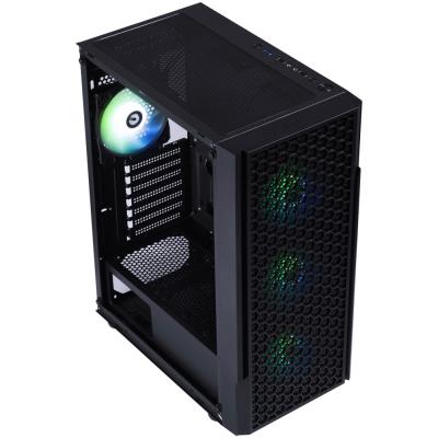 BitFenix skříň Proton / ATX / 4x 120 mms FRGB fan / USB 3.0 / 2x USB 2.0 / tvrzené sklo / černá