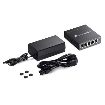TP-Link ES205GP, Omada 5-Port Gigabit Easy Managed Switch, 1x GLAN, 4x GLAN PoE+, 65W PoE budget