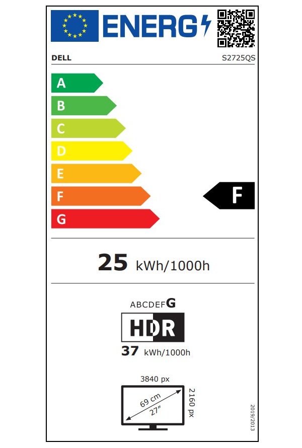 DELL 27 Plus 4K S2725QS/ 27" LED/ 16:9/ 3840x2160/ 1500:1/ 4ms/ 4K/ IPS/ 2x HDMI/ 1 x DP/repro/ 3Y Basic on-site