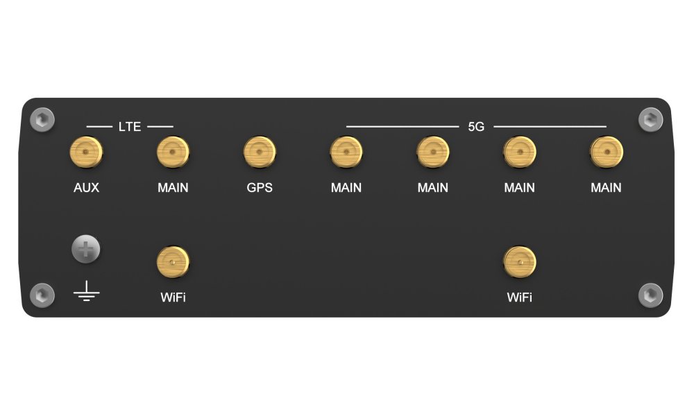 Teltonika RUTM56 průmyslový router, dual modem, 5G, 4G, 5x Gbit RJ45, WiFi 5