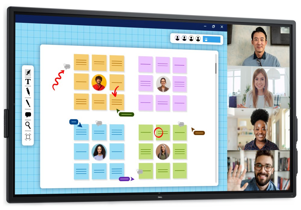 DELL Pro 75 Plus P7525QT Touch/ 75" LED/ 16:9/ 3840x2160/ 1200:1/ 8ms/ 4K/2xDP/2x HDMI/3xUSB/USB-C/RJ45/COM/ 3Y Bas