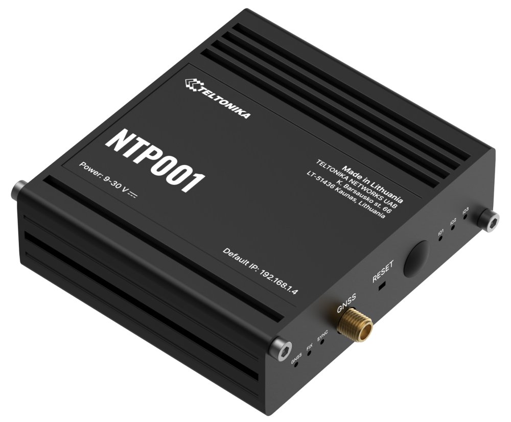 Teltonika NTP001 průmyslový NTP server, synchronizace času, RS232/RS485,