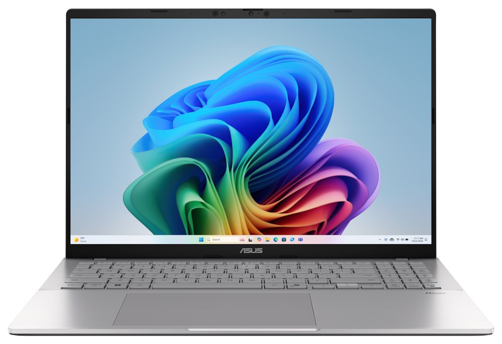 ASUS Vivobook S/ X1-26-100 (Purwa SE)/ 16GB/ 512GB SSD/ Qualcomm Graphics/ 16"WQXGA,matný/ W11H/ stříbrný