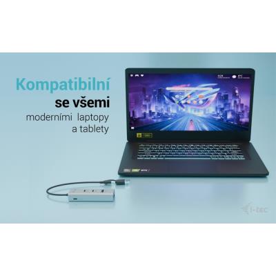 i-tec univerzální nabíjecí Metal HUB 2x USB-C + 2x USB-A Port, PD 85W