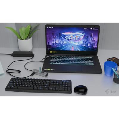 i-tec univerzální nabíjecí Metal HUB 2x USB-C + 2x USB-A Port, PD 85W