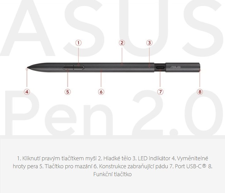 ASUS Active stylus Pen 2.0 - SA203H