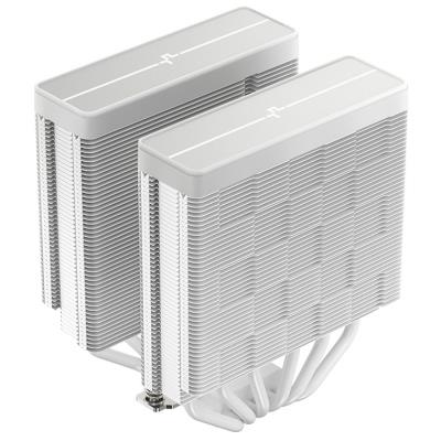 DEEPCOOL chladič AG620 WH ARGB V2 / 2x 120mm fan / 6x heatpipes / PWM / pro Intel i AMD / bílý