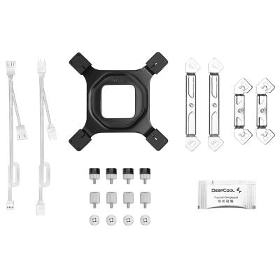 DEEPCOOL chladič AG620 WH ARGB V2 / 2x 120mm fan / 6x heatpipes / PWM / pro Intel i AMD / bílý