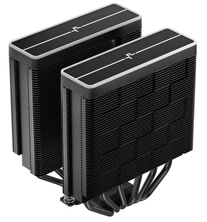 DEEPCOOL chladič AG620 BK ARGB V2 / 2x 120mm fan / 6x heatpipes / PWM / pro Intel i AMD / černý